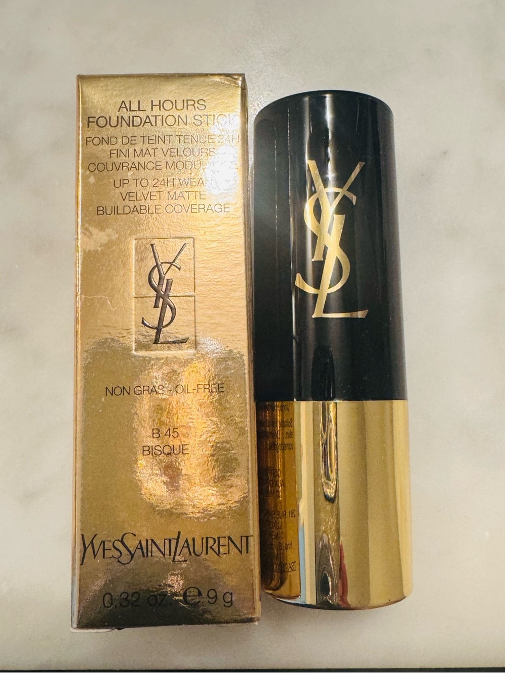 Yves Saint Laurent All Hours Foundation Stick - Bisque (B45) (new - top smudged)
